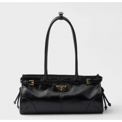 PRADA BONNIE MEDIUM BLACK 1BA426 (32*15.5*12cm)