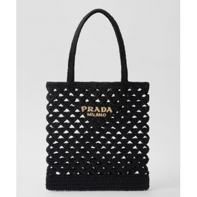PRADA CROCHET TOTE BAG 1BG493 (30*29.5cm)