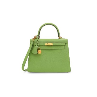 HERMÈS EPSOM KELLY 25 WITH GOLD HARDWARE (25*17*7cm)