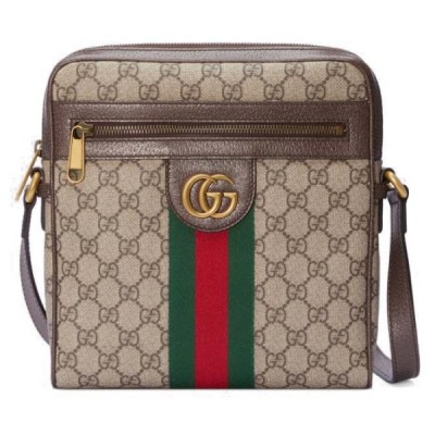 GUCCI OPHIDIA GG SMALL MESSENGER BAG  547926 （23*24*5.6cm）