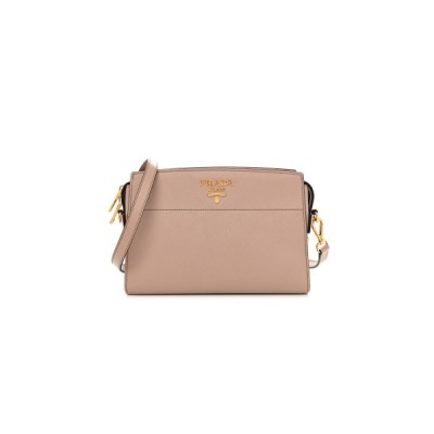 PRADA SAFFIANO CITY CALFSKIN ESPLANADE CROSSBODY BAG CIPRIA (24*17*9cm)