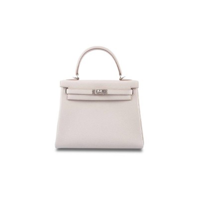 HERMÈS MASTER KELLY 25 TOGO PALLADIUM HARDWARE (25*17*7cm)