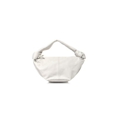BOTTEGA VENETA CALFSKIN TEEN DOUBLE KNOT HOBO WHITE  (25*13*12cm)