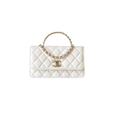 CHANEL MASTER PEARL ACCORDION HANDBAG (18.5*11*5cm)