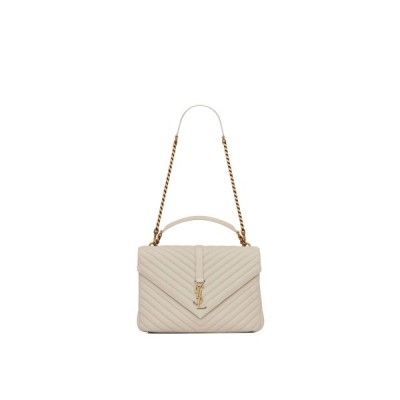 YSL COLLEGE LARGE CHAIN BAG IN QUILTED LEATHER 600278BRM079207 (32*20*8.5cm)