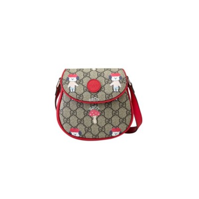 GUCCI CHILDREN'S PRINTED GG SHOULDER BAG 814014 (16*15*2.5cm)