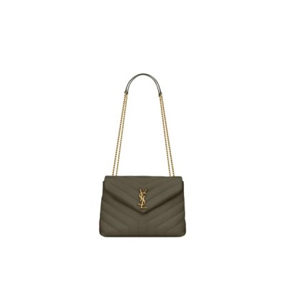 YSL LOULOU SMALL CHAIN BAG IN QUILTED LEATHER 494699DV7271229 (23*17*9cm)