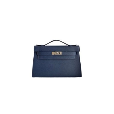 HERMES KELLY MINI 22 EPSOM LEATHER ROYAL BLUE (22*14*7cm)