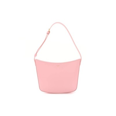 CELINE SHINY CALFSKIN MEDIUM CROQUE BAG PINK (20*16*3cm)