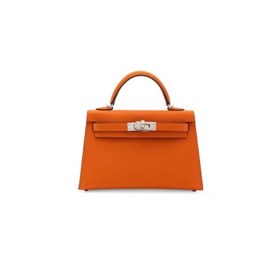 HERMÈS MASTER MINI KELLY II WITH PALLADIUM HARDWARE (19*12*5.5cm)