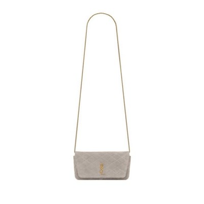 YSL GABY PHONE CASE IN SUEDE 7540511U8172638 (19*10*4.5cm)