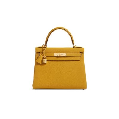 HERMÈS MASTER LEATHER KELLY 25 TOGO WITH GOLD HARDWARE (25*17*7cm)