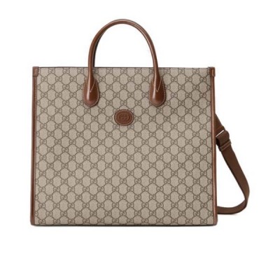 GUCCI MEDIUM TOTE WITH INTERLOCKING&amp;G  674148 92THG 8563 （37.5*33*15.5cm）