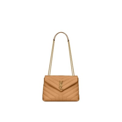 YSL LOULOU SMALL CHAIN BAG IN QUILTED LEATHER 494699DV7272357 (23*17*9cm)
