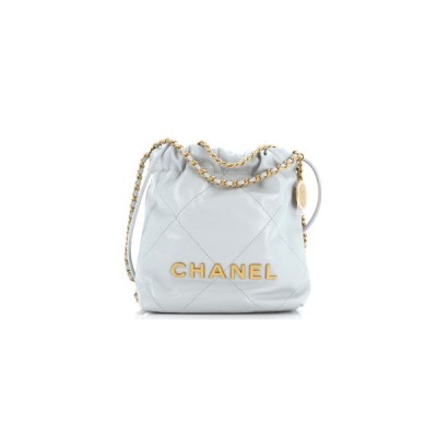 CHANEL MASTER 22 CHAIN HOBO QUILTED CALFSKIN MINI (20*19*6cm)