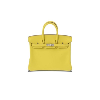 HERMÈS MASTER BIRKIN 25 SWIFT LEATHER CHICK YELLOW GOLD BUCKLE H049362CK19 (25*20*13cm)