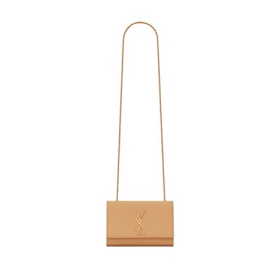 YSL KATE SMALL CHAIN BAG IN GRAIN DE POUDRE EMBOSSED LEATHER 469390BOW0W7019 (20*12.5*5cm)