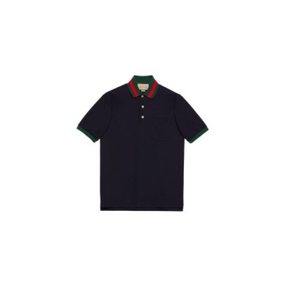 GUCCI STRETCH COTTON PIQUET POLO ‎701735