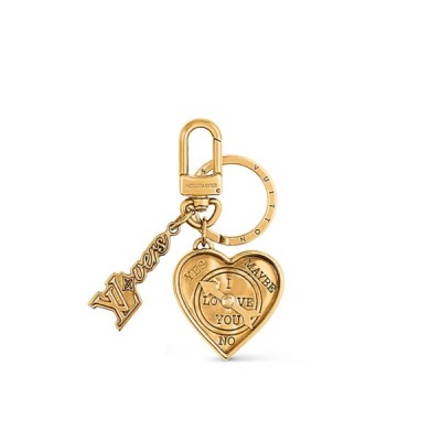 LOUIS VUITTON LOVERS HEART BAG CHARM &amp; KEY HOLDER M01711