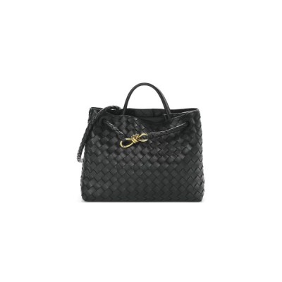 BOTTEGA VENETA NAPPA INTRECCIATO MEDIUM ANDIAMO SHOULDER BAG BLACK  (32*25*11cm)