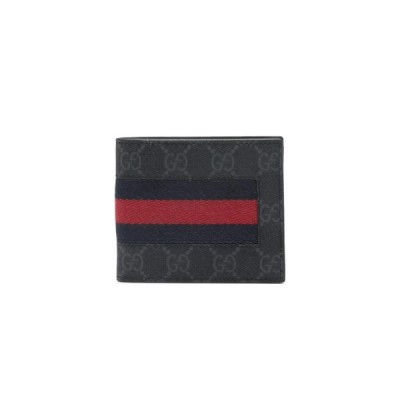 GUCCI GG SUPREME BILLFOLD WALLET 408827 (21*9cm)