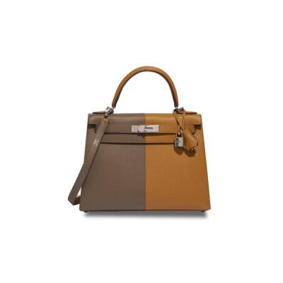HERMÈS MASTER KELLY 28 EPSOM SESAME BLUE INDIGO (28*22*10cm)