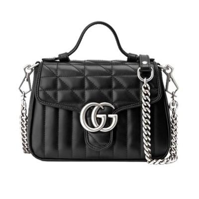 GUCCI GG MARMONT MINI TOP HANDLE BAG ‎583571  (21*15.5*8cm)