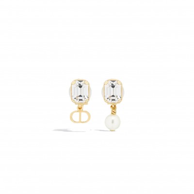 DIOR PETIT CD CLIP-ON EARRINGS E3603WOMCY_D03S