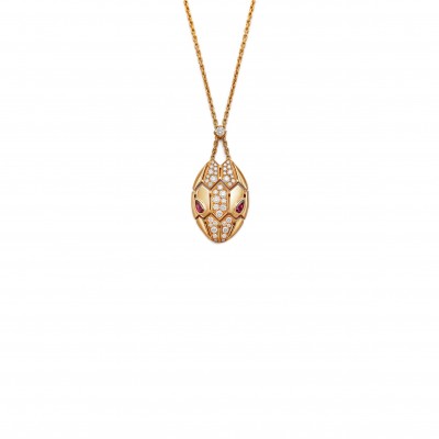 BVLGARI SERPENTI DIAMOND PENDENT NECKLACE