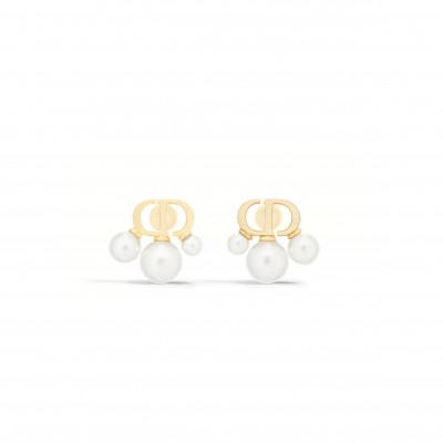 DIOR TRIPTYQUE MINI STUD EARRINGS E3265WOMRS_D301