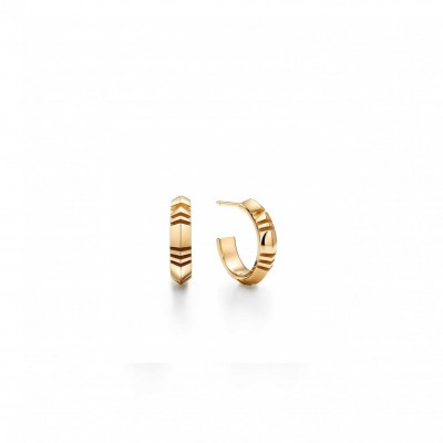 TIFFANY&amp;CO.ATLAS® X HOOP EARRINGS IN YELLOW GOLD, SMALL 67786181
