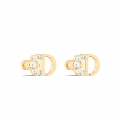 DIOR PETIT CD MINI STUD EARRINGS E3649WOMRS_D301