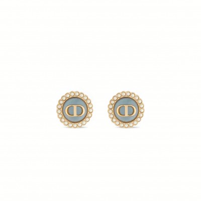 DIOR PETIT CD BAROQUE EARRINGS E3237WOMVE_D73B